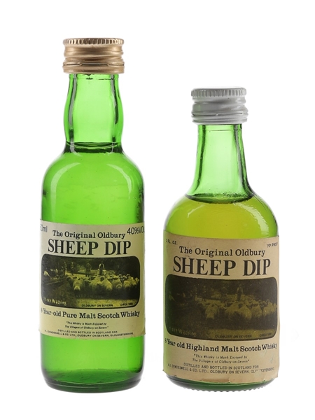 Sheep Dip 8 Year Old Bottled 1970s - 1980s 2 x 5- 5.6cl / 40%