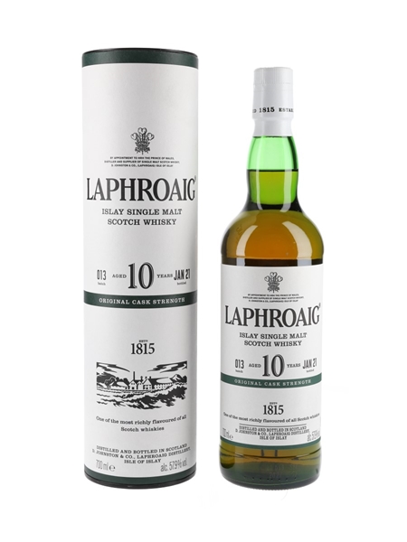 Laphroaig 10 Year Old Original Cask Strength Bottled 2021 - Batch 013 70cl / 57.9%