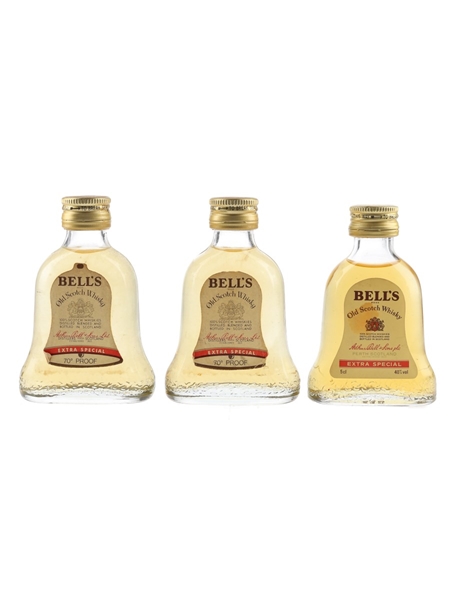 Bell's Extra Special Bottled 1970s & 1980s 3 x 5cl / 40%