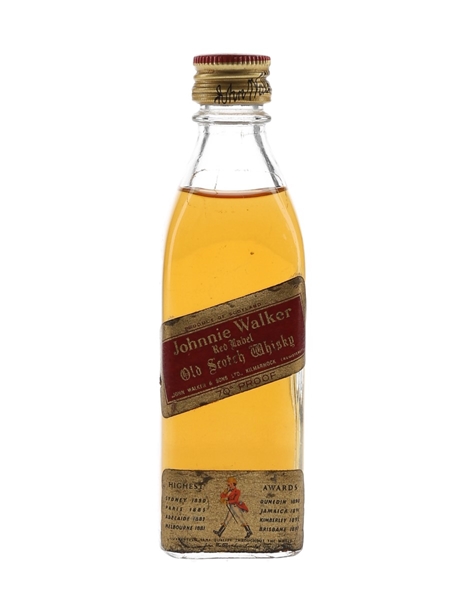 Johnnie Walker Red Label Bottled 1960s 5cl / 40%