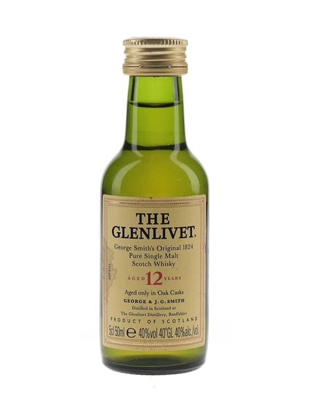 Glenlivet 12 Year Old Bottled 1990s 5cl / 40%