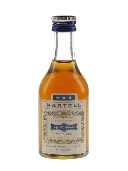 Martell 3 Star Bottled 1970s 5cl / 40%