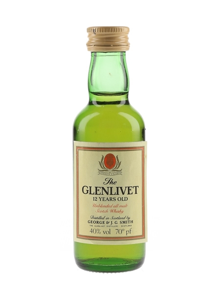 Glenlivet 12 Year Old Bottled 1970s-1980s 5cl / 40%