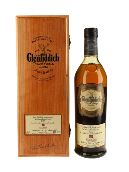 Glenfiddich 1977 Private Vintage Willow Park Limited Edition 70cl / 48.1%