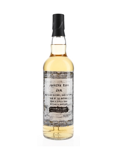 Jamaican Rum JHK 2009 12 Year Old Thompson Bros 70cl / 62.1%