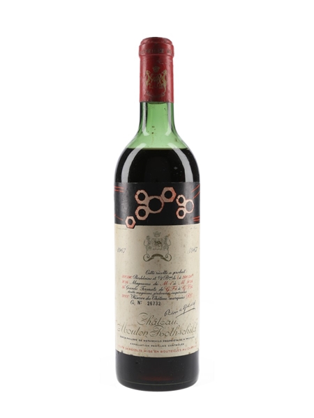 Chateau Mouton Rothschild 1967 Pauillac 75cl