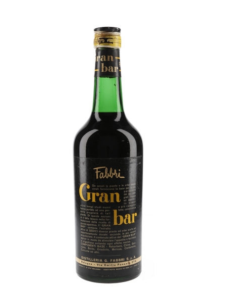 Fabbri Gran Bar Bottled 1950s 75cl / 19%