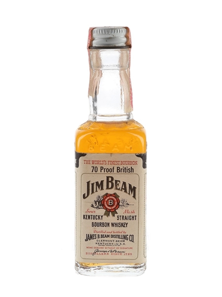 Jim Beam 4 Year Old Bottled 1970s-1980s 4.7cl / 40%