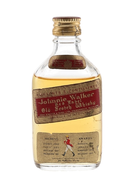 Johnnie Walker Red Label Bottled 1960s 5cl / 40%