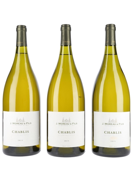 J Moreau & Fils Chablis 2015 Large Format 3 x 150cl / 12.5%