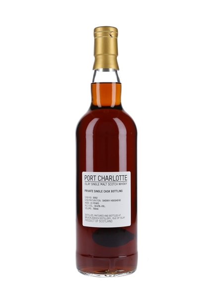 Port Charlotte 15 Year Old Sherry Hogshead 0892 Private Cask Bottling 70cl / 60.6%