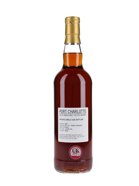 Port Charlotte 15 Year Old Sherry Hogshead 0892 Private Cask Bottling 70cl / 60.6%