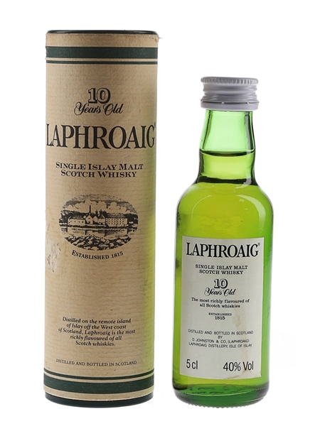 Laphroaig 10 Year Old Bottled 1980s-1990s - Pre Royal Warrant 5cl / 40%