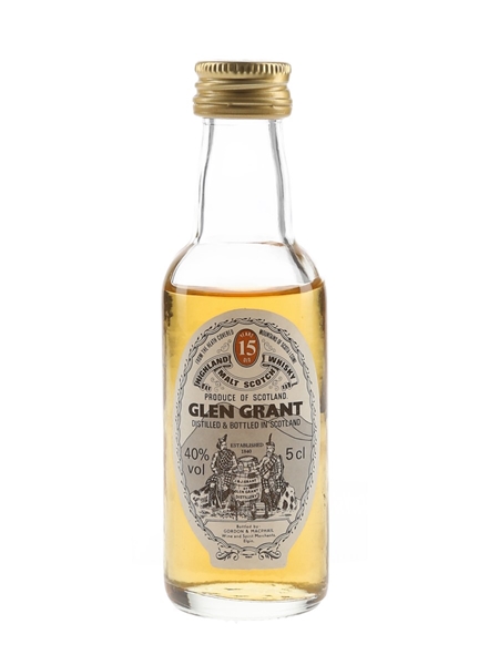 Glen Grant 15 Year Old Bottled 1980s - Gordon & MacPhail 5cl / 40%