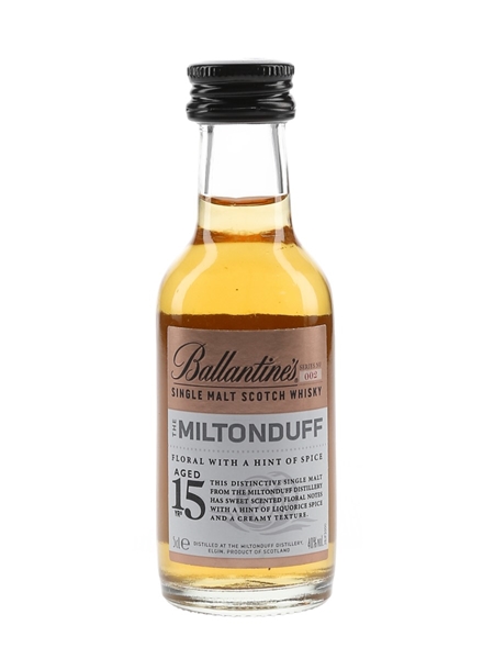 Miltonduff 15 Year Old Ballantine's Series No. 002 5cl / 40%