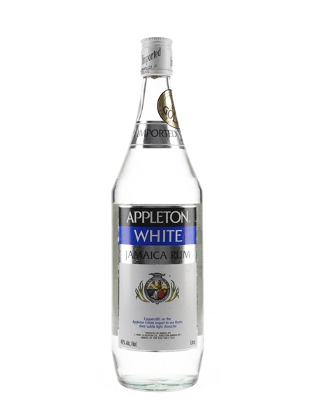 Appleton White Jamaica Rum Bottled 1990s - Wray & Nephew 100cl / 40%