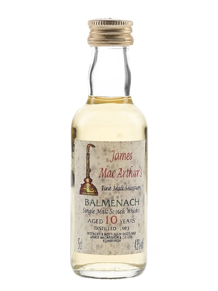 Balmenach 1983 10 Year Old Bottled 1990s - James MacArthur's 5cl / 43%