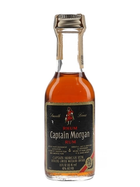 Captain Morgan Bottled 1980s - Distillers Limited Waterloo, Ontario 4.5cl / 40%