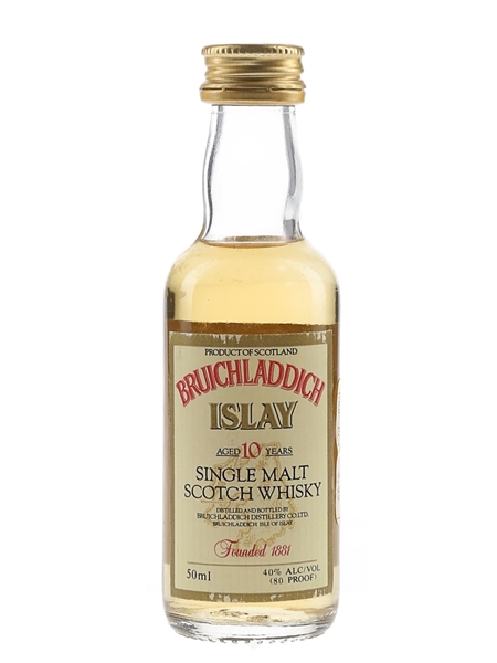 Bruichladdich 10 Year Old Bottled 1980s - John Gross & Co 5cl / 40%