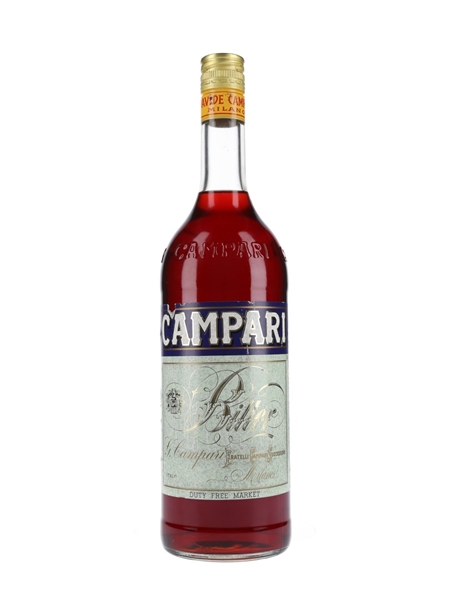 Campari Bitter Bottled 1980s-1990s - Duty Free 100cl / 25%