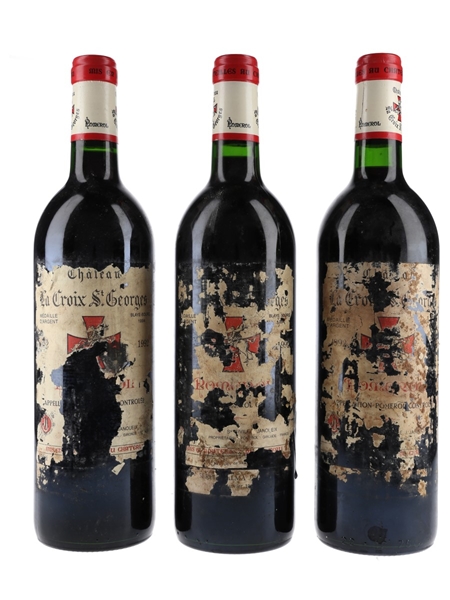 Chateau La Croix St Georges 1992 Pomerol 3 x 75cl