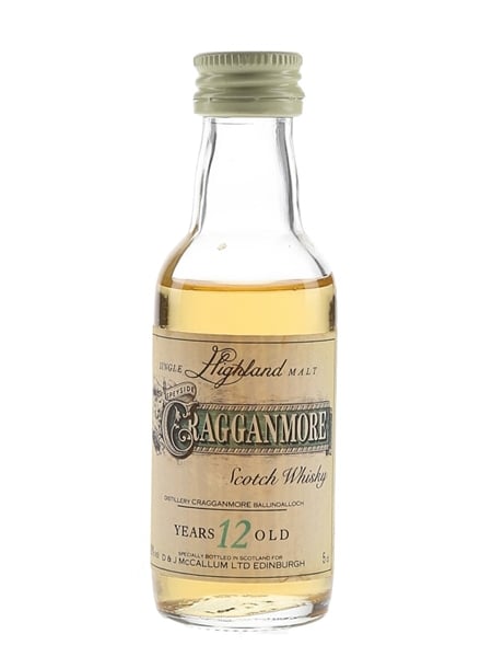 Cragganmore 12 Year Old Bottled 1980s-1990s 5cl / 40%