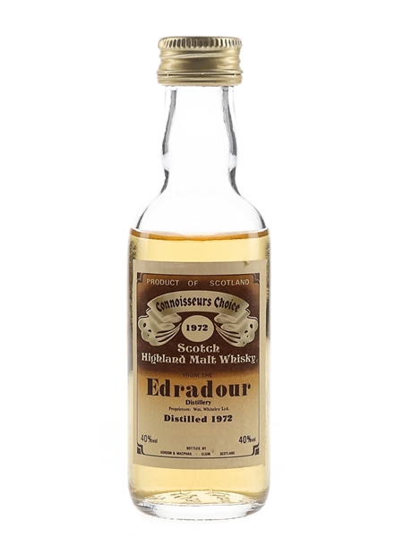 Edradour 1972 Connoisseurs Choice Bottled 1980s - Gordon & MacPhail 5cl / 40%