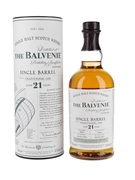 Balvenie 21 Year Old Single Barrel First Fill 70cl / 47.8%