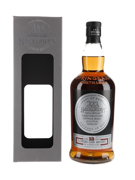 Hazelburn 2007 13 Year Old Oloroso Cask Matured Bottled 2020 70cl / 50.3%