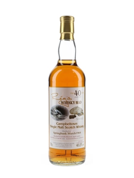 Springbank 1968 40 Year Old Bottled 2008 - Regis Whisky Mad 70cl / 40.2%