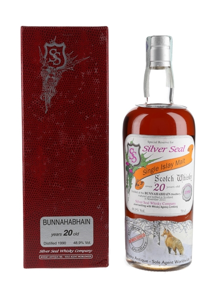 Bunnahabhain 1990 20 Year Old Silver Seal & Whisky Agency 70cl / 48.9%