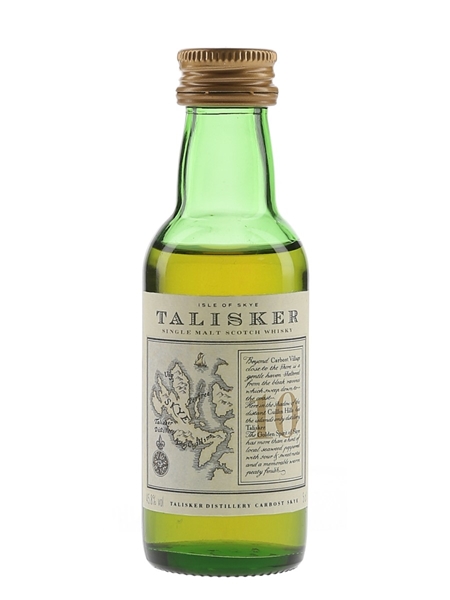 Talisker 10 Year Old Bottled 1990s - Map Label 5cl / 45.8%