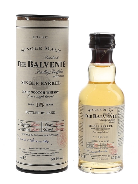 Balvenie 15 Year Old Single Barrel Bottled 1990s-2000s 5cl / 50.4%