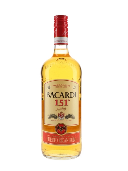 Bacardi 151 Puerto Rican Rum  100cl / 75.5%