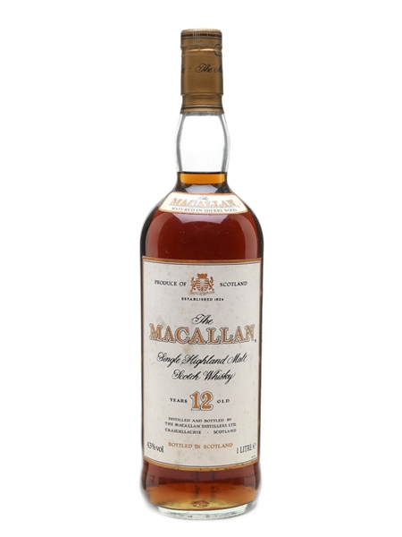 Macallan 12 Year Old Bottled 1980s 100cl / 43%