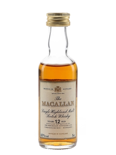 Macallan 12 Year Old Bottled 1980s - British Aerospace BAE Jetstream 5cl / 43%