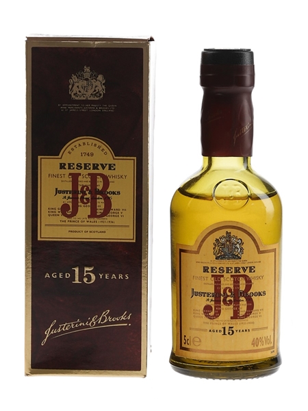 J & B 15 Year Old Reserve  5cl / 40%