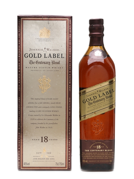 Johnnie Walker Gold Label 18 Year Old The Centenary Blend 75cl / 40%