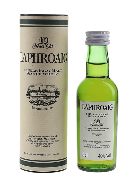 Laphroaig 10 Year Old Bottled 1980s-1990s - Pre Royal Warrant 5cl / 40%