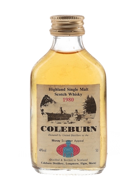 Coleburn 1980 Donated by United Distillers to the Moray Scanner Appeal 5cl / 40%