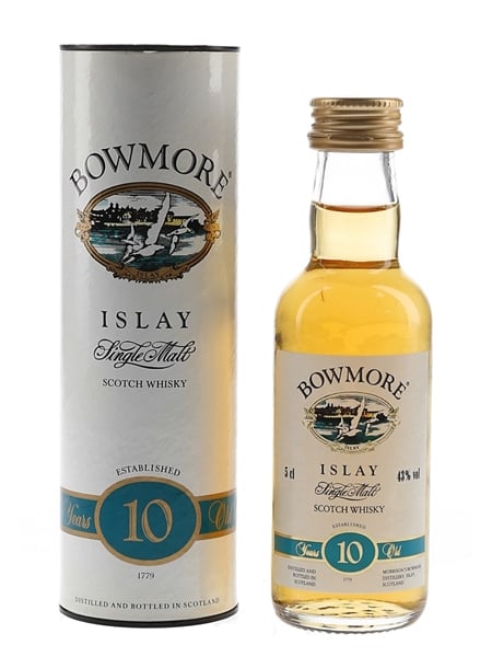 Bowmore 10 Year Old Bottled 1990s 5cl / 43%