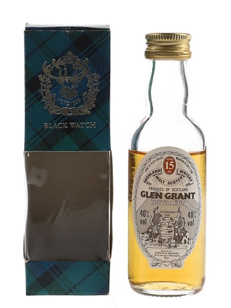 Glen Grant 15 Year Old Bottled 1980s - Gordon & MacPhail 5cl / 40%