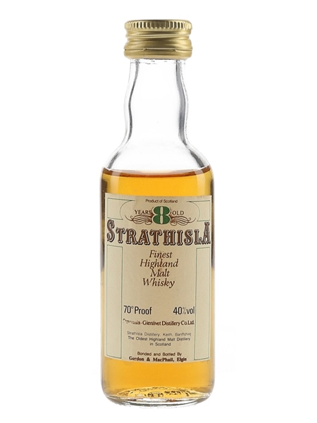 Strathisla 8 Year Old Bottled 1980s - Gordon & MacPhail 5cl / 40%