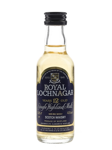 Royal Lochnagar 12 Year Old Bottled 1980s 5cl / 40%