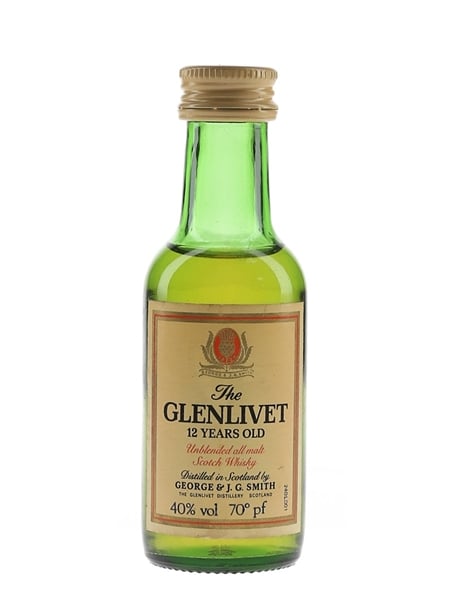 Glenlivet 12 Year Old Bottled 1970s-1980s 5cl / 40%