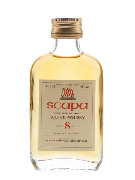 Scapa 8 Year Old Bottled 1980s - Gordon & MacPhail 5cl / 40%