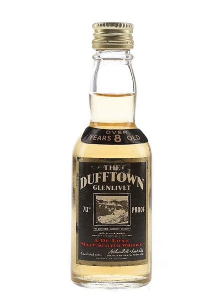 Dufftown Glenlivet 8 Year Old Bottled 1970s 5cl / 40%