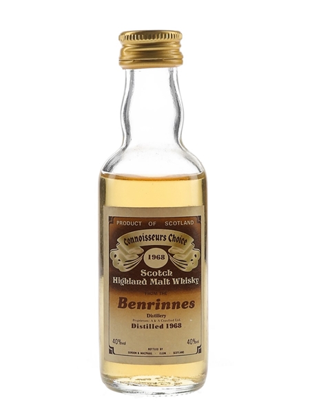 Benrinnes 1968 Connoisseurs Choice Bottled 1980s - Gordon & MacPhail 5cl / 40%