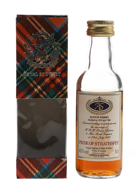 Pride Of Strathspey Royal Wedding 1959 & 1960 Bottled 1986 - Gordon & MacPhail 5cl / 40%