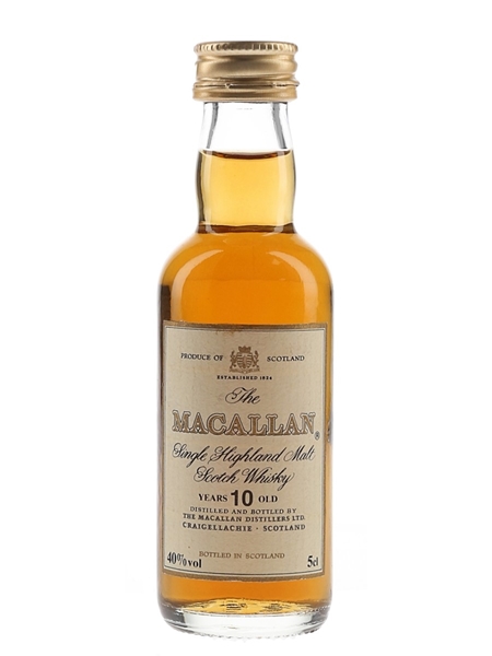 Macallan 10 Year Old Bottled 1980s 5cl / 40%